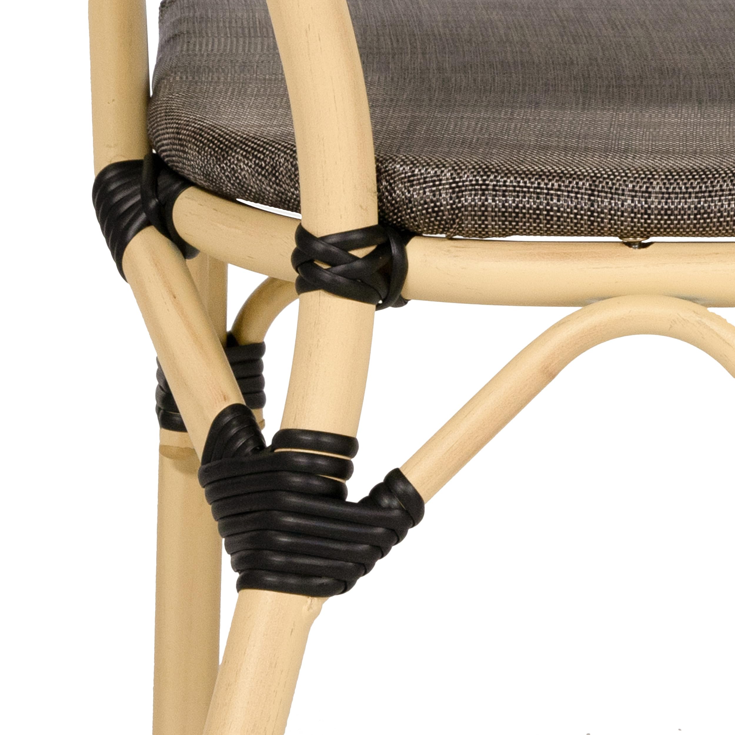 Furniture of America Borda Aluminum Patio Arm Chair Set of 2 - Brown Outdoor Patio Furniture for Garden, Poolside, Deck & Backyard Relaxation