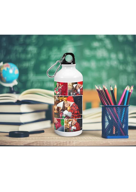 Customized Personalized Water Bottles & Sipper Bottles - Add Your Photo, Name, or Company Logo - Perfect Birthday Gift, Anniversary Gift for Office, Gym, Travel & Outdoor Activities