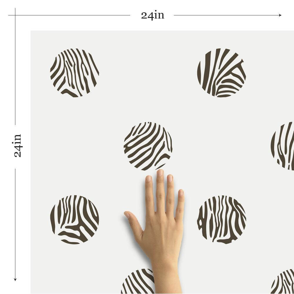 Charcoal Animal Print Peel and Stick Removable Wallpaper - Self-Adhesive Decorative Wall Covering for Bedroom, Living Room & Home Office Decor