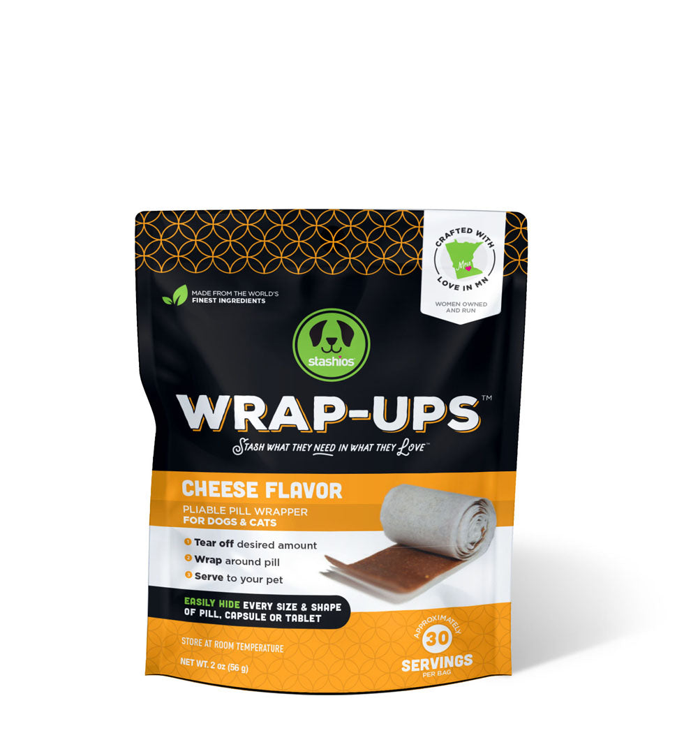 Stashios Pill Wrap Ups for Dogs & Cats - Tasty Treats to Hide Medicine - Perfect for Picky Eaters at Home & Vet Visits