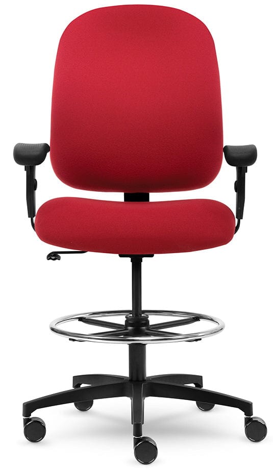 Allseating Presto Series Heavy Duty Drafting Stool [52030] - Ergonomic Adjustable Office Chair for Architects & Designers - Perfect for Home Office, Studio, and Workspace