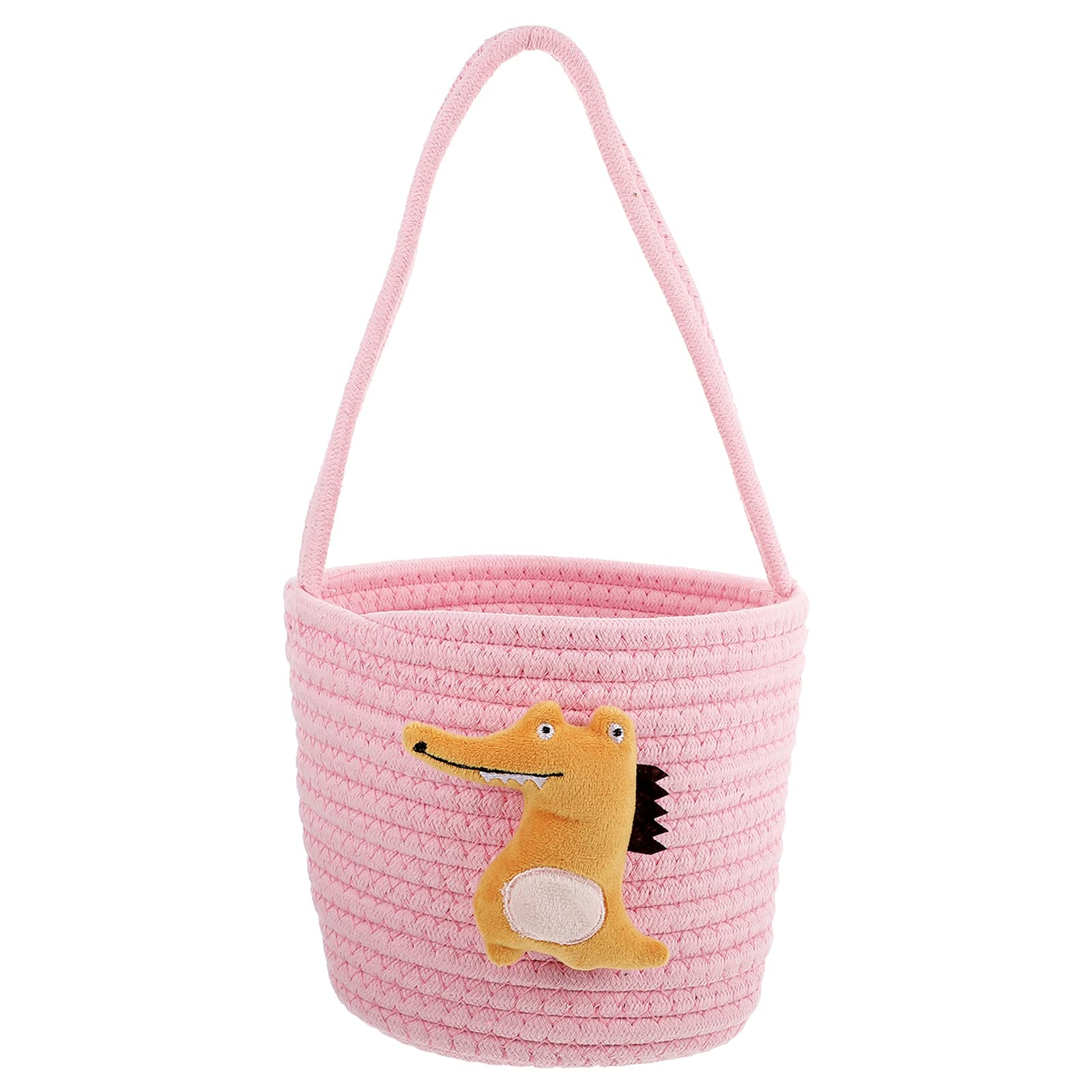 Zerodeko Portable Storage Basket - Cotton Rope Woven Basket for Home Organization | Perfect for Bathroom, Bedroom, Nursery & Living Room Storage