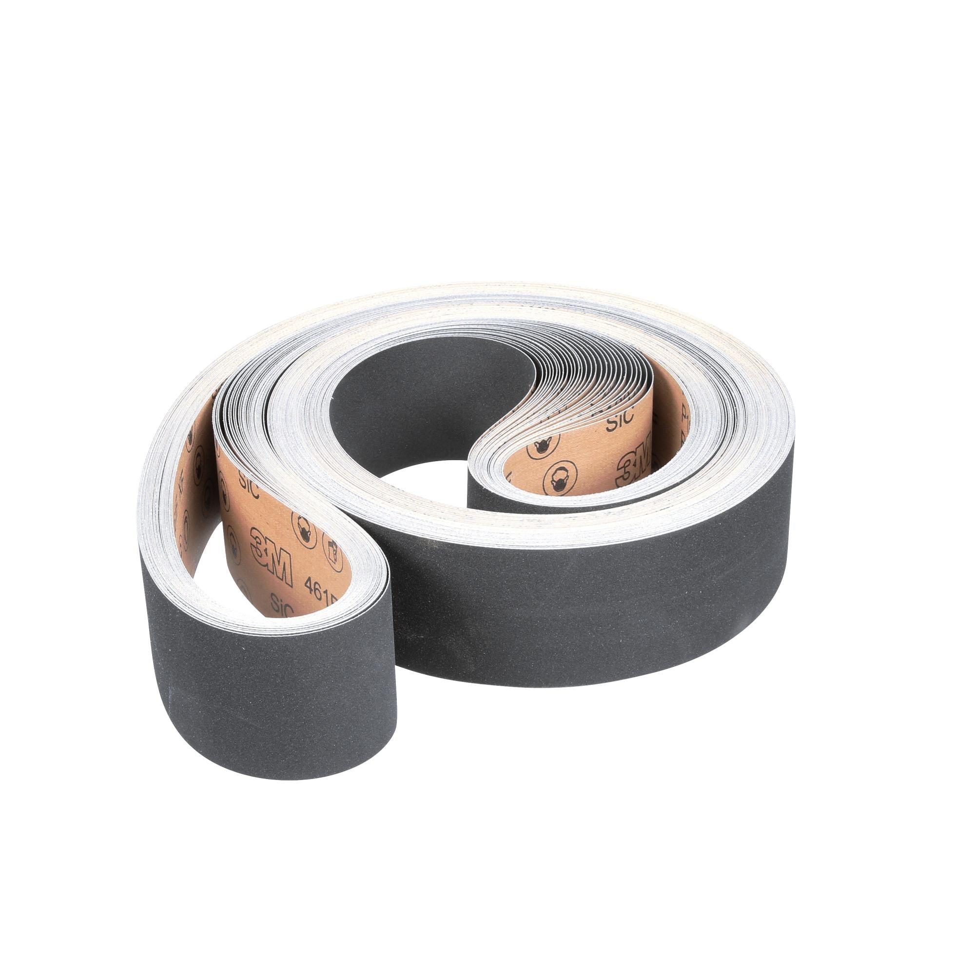 3M 461F Cloth Sanding Belt, P180 Grit, 4