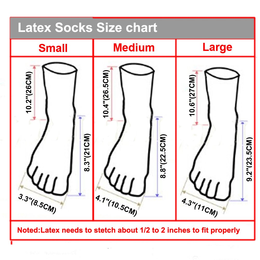 Latex Socks with Toes for Women & Men - Stretchy Costume Stockings Accessories - Perfect for Cosplay, Halloween, and Fetish Wear