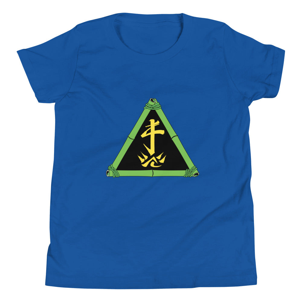 Zoo Jitsu Fighters ZJ Triangle Youth Short Sleeve T-Shirt - Cool Martial Arts Graphic Tee for Kids & Teens - Perfect for Training, School & Casual Wear