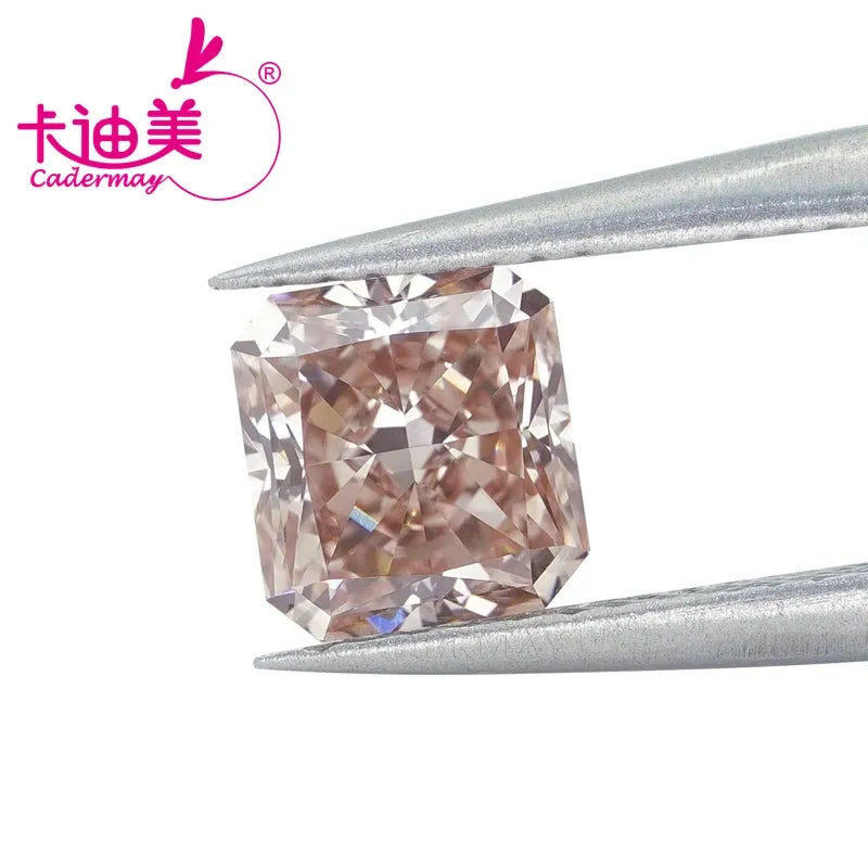 Exquisite Radiant Cut EX Fancy Brownish Pink CVD Lab-Grown Diamond - VVS1 Clarity Loose Gemstone for Engagement Rings & Jewelry Making | Ethical Luxury Stone for Bridal & Anniversary Jewelry