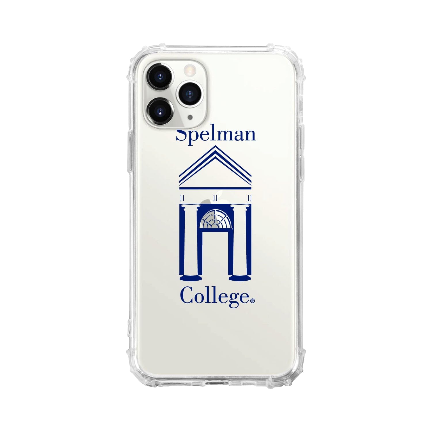 OTM Essentials Durable Phone Case for iPhone 13 Pro Max - Shockproof Tough Edge Protection, Classic White Design | Perfect for College Students at Spelman & Everyday Use