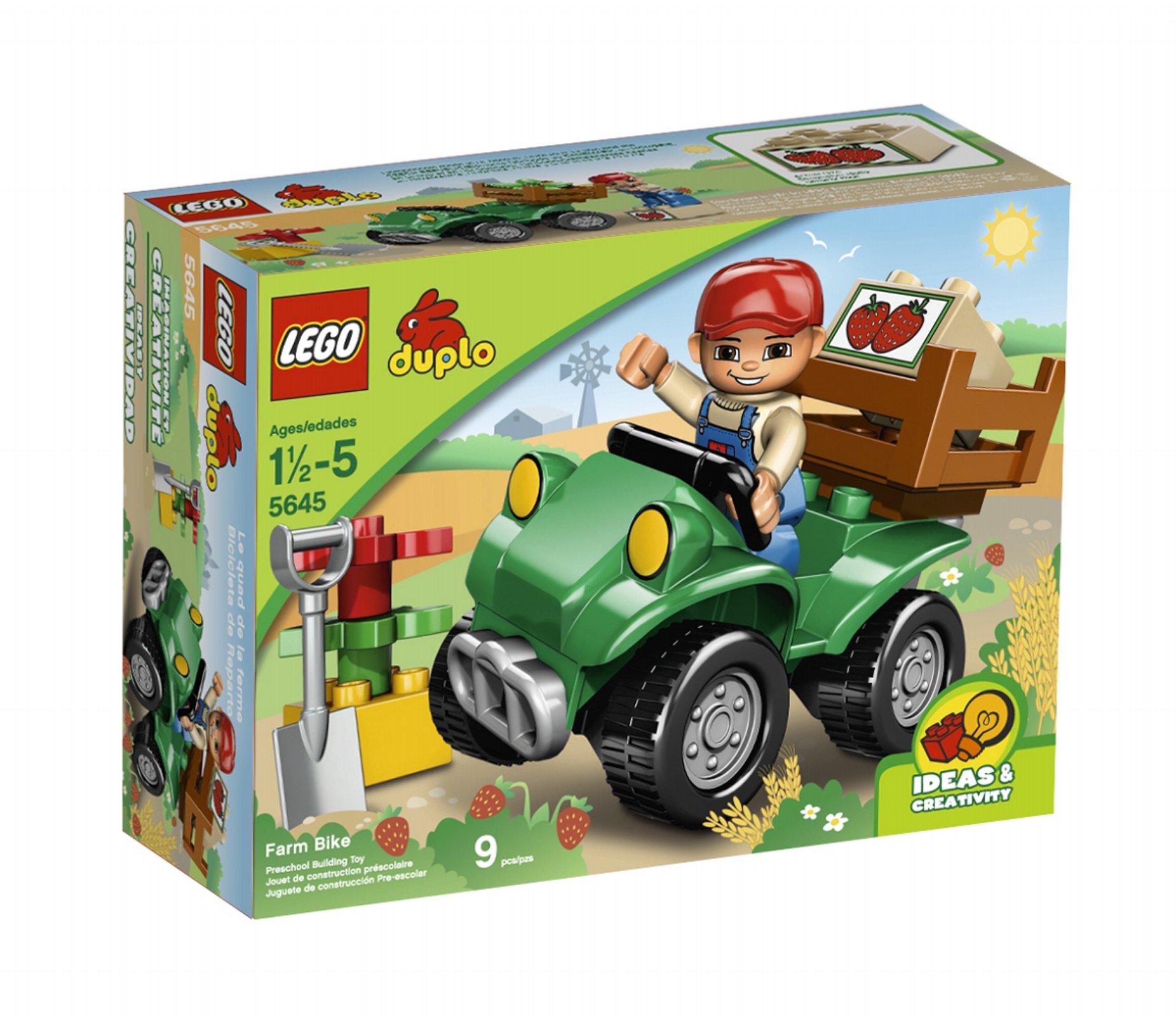 LEGO Duplo Legoville Farm Bike 5645 - Educational Farm Toy for Toddlers | Pretend Play & Early Learning | Perfect for Preschoolers & Kids Ages 2-5