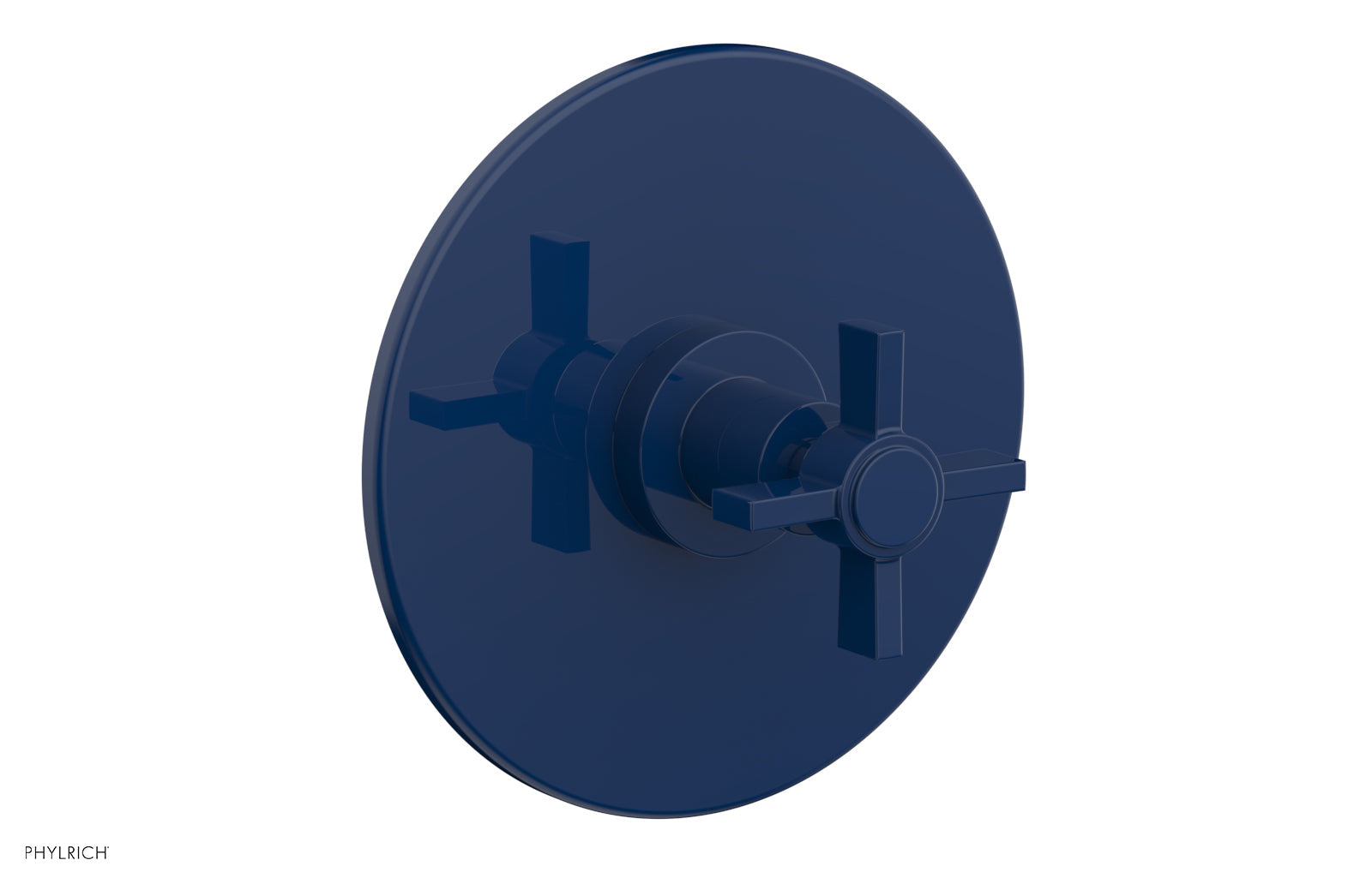 BASIC 3/4 Thermostatic Shower Trim with Blade Cross Handle - DTH137 - Perfect for Modern Bathroom Upgrades & Spa-Like Shower Experience