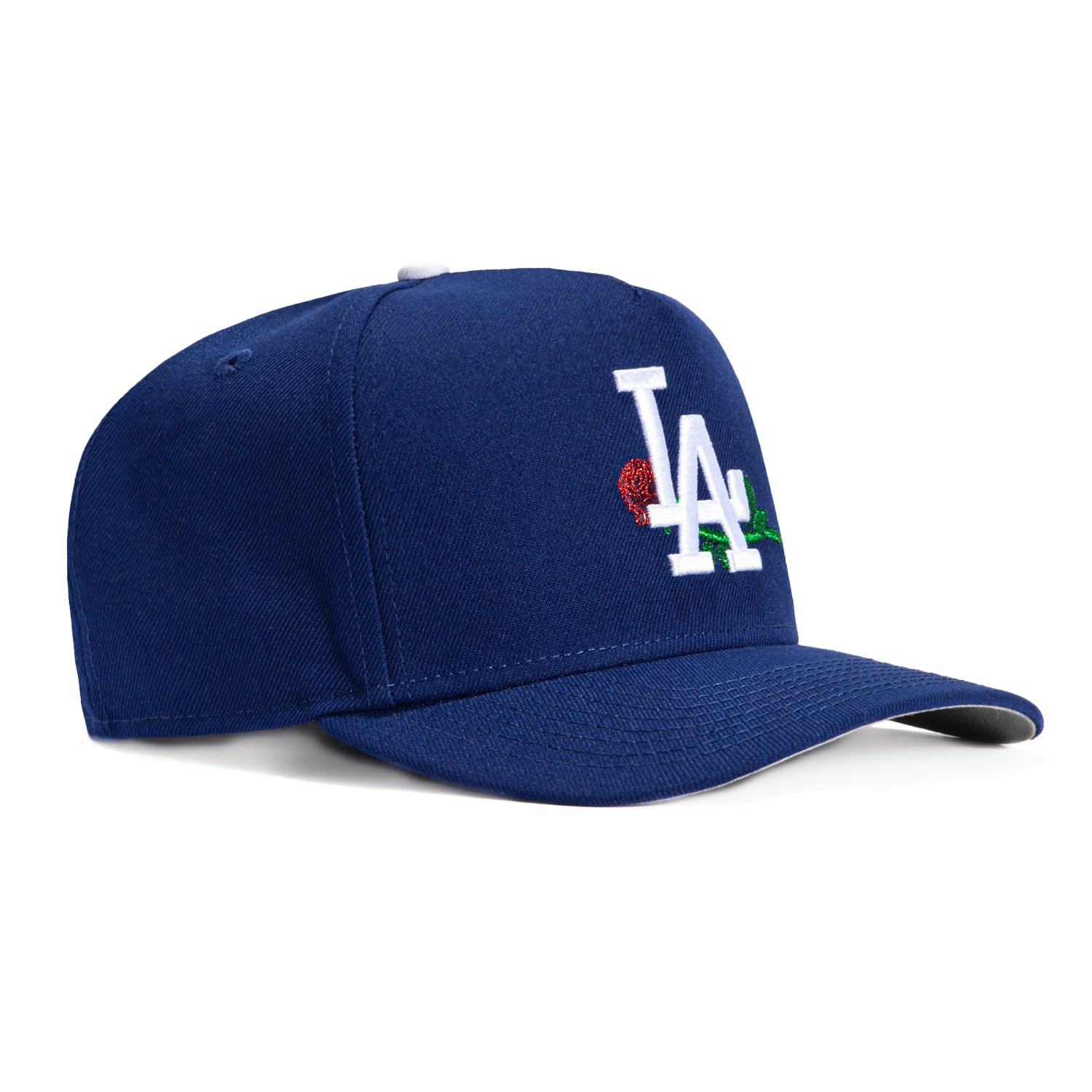 New Era 9Fifty A-Frame Los Angeles Dodgers Rose Snapback Hat - Royal Blue - Official MLB Baseball Cap for Men & Women - Perfect for Games, Streetwear & Casual Outfits