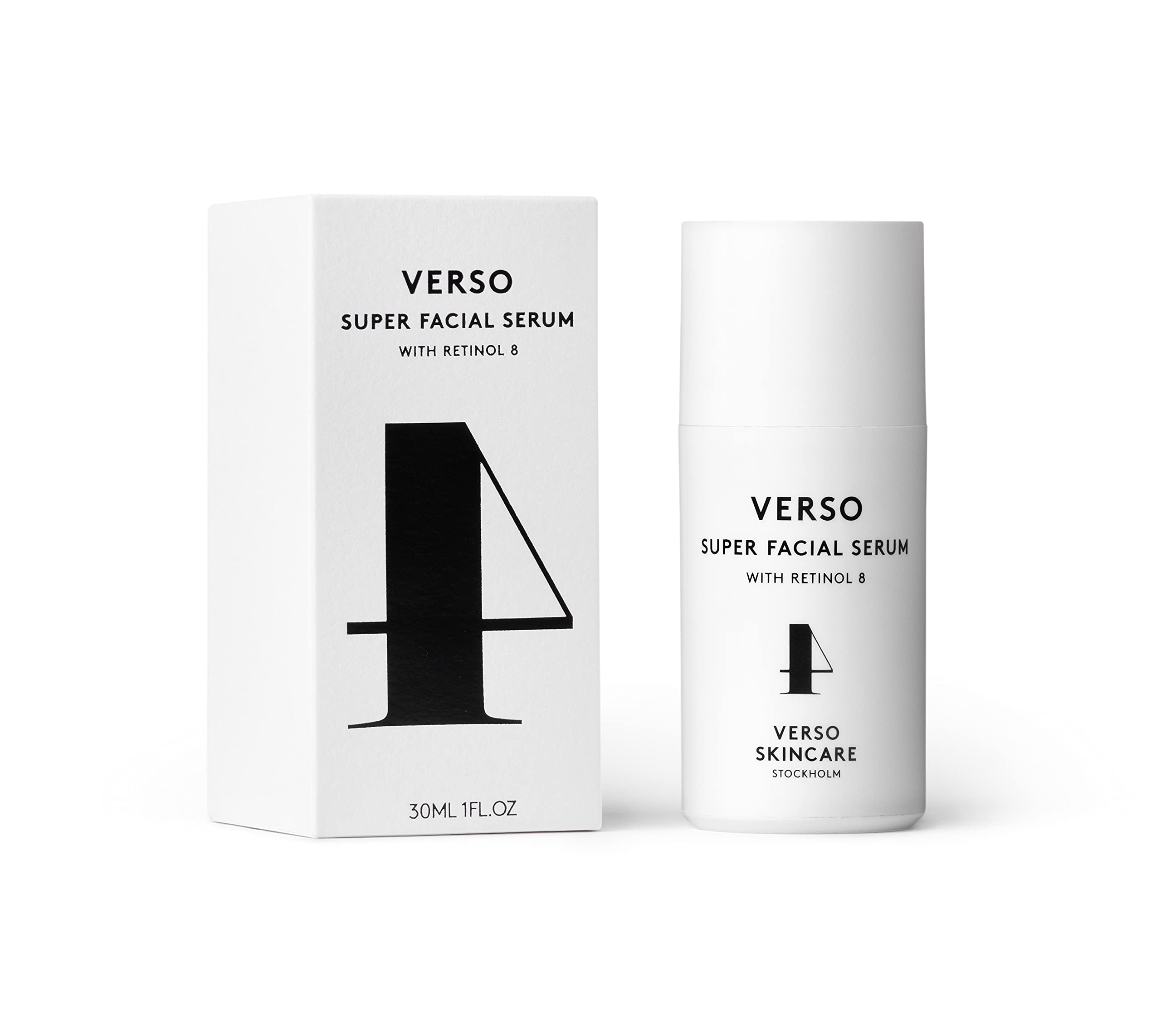 VERSO Super Facial Serum 30ml - Anti-Aging & Hydrating Face Serum for Women & Men - Day & Night Skincare Treatment for Wrinkles & Fine Lines - Perfect for Dry, Sensitive & Mature Skin