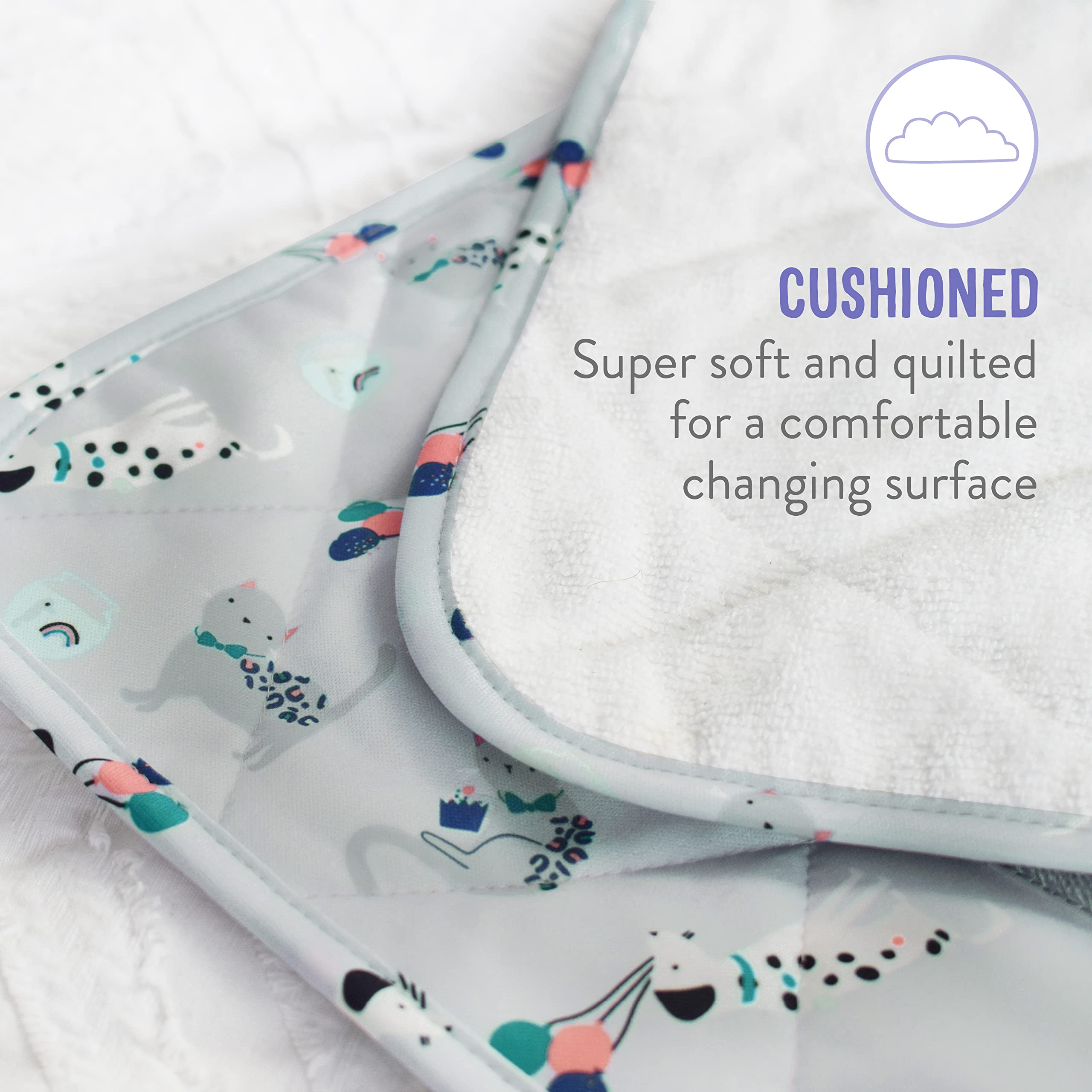 Bambino Mio Foldable Portable Diaper Changing Pad - Lightweight Baby Changing Mat for Travel, Nursery & On-the-Go Use