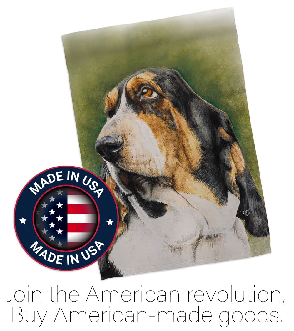 Basset Hound Decorative Flags Set for Home & Garden - 28