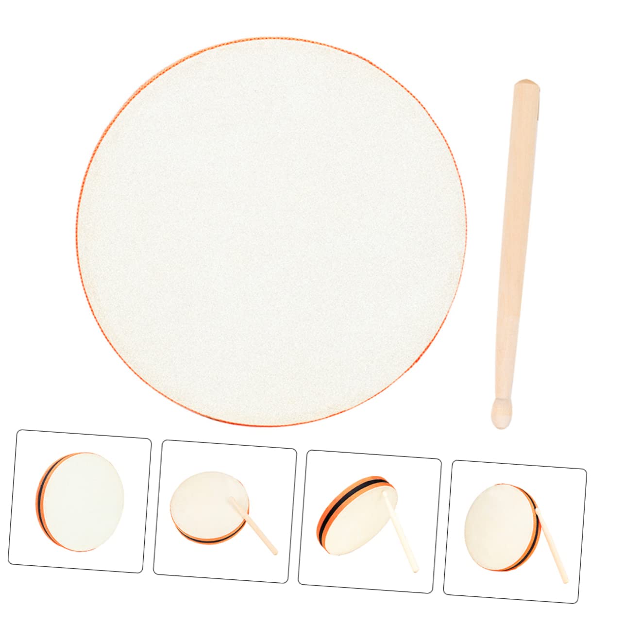 Hohopeti 1 Set Hand Drum Sheepskin - Educational Musical Toys for Kids & Toddlers | Percussion Instrument for Early Childhood Development, Classroom Activities & Family Fun