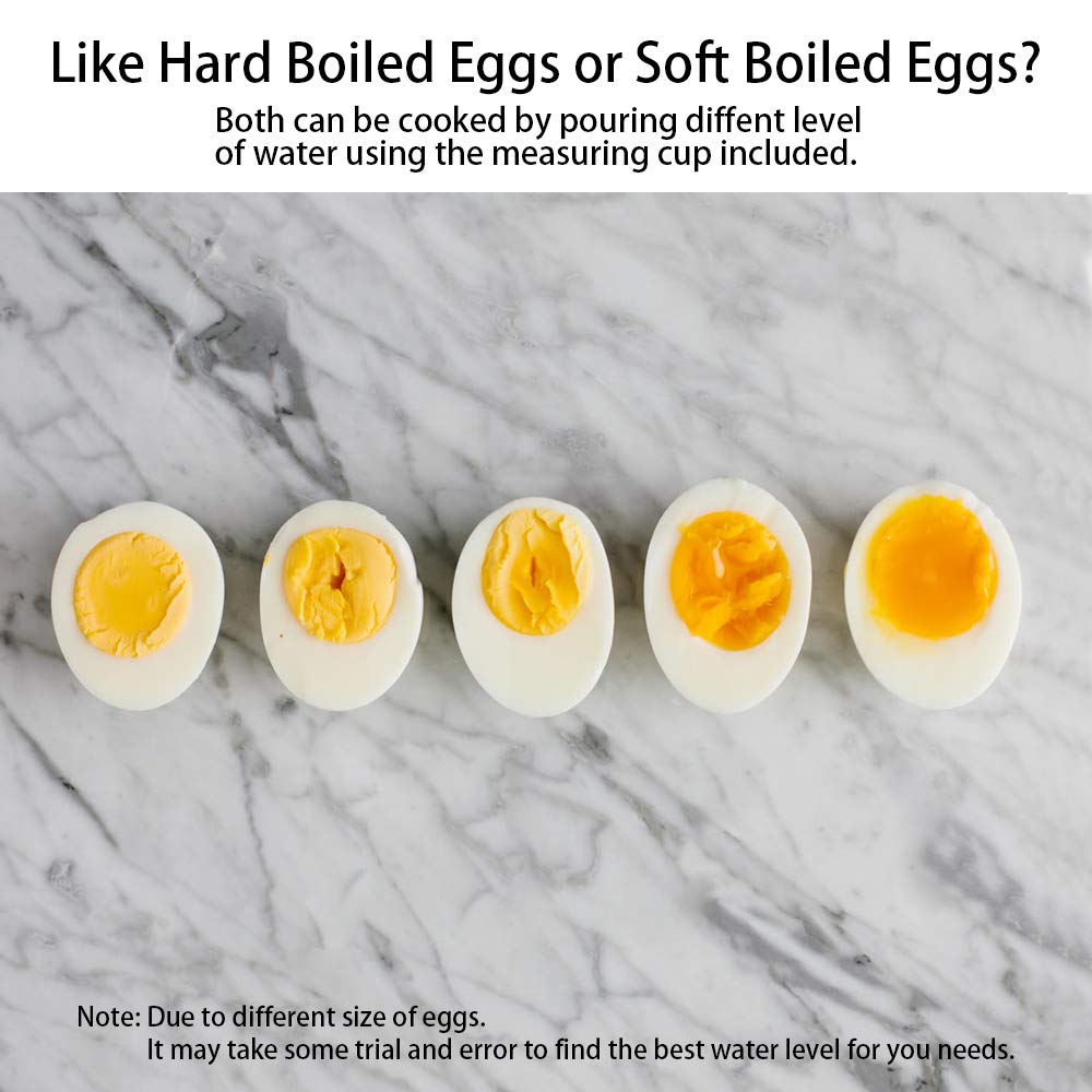 Tomorotec 2-Tier Electric Egg Cooker - Large 14 Eggs Capacity, Rapid Egg Maker for Hard Boiled, Poached Eggs, Steamed Vegetables, Seafood & Dumplings | Auto Shut-Off | Perfect for Breakfast Meal Prep & Healthy Cooking