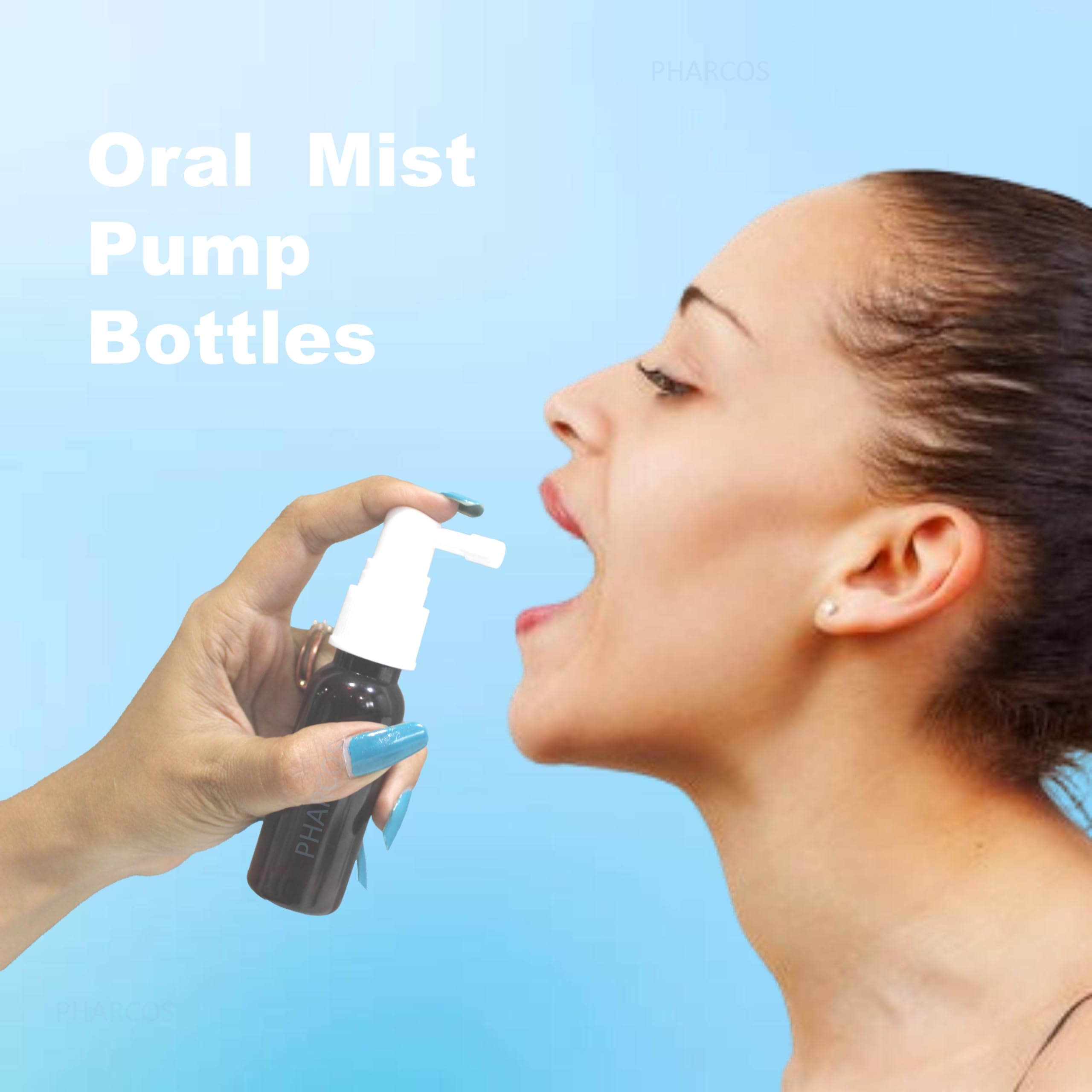 Pharcos 30ml Refillable Fine Mist Spray Bottles - Small Empty Nasal Sprayer with Oil Spray Tops for Essential Oils, Aromatherapy, Personal Care & Cleaning - Amber (Pack of 3) - Perfect for Travel, Home & DIY Projects