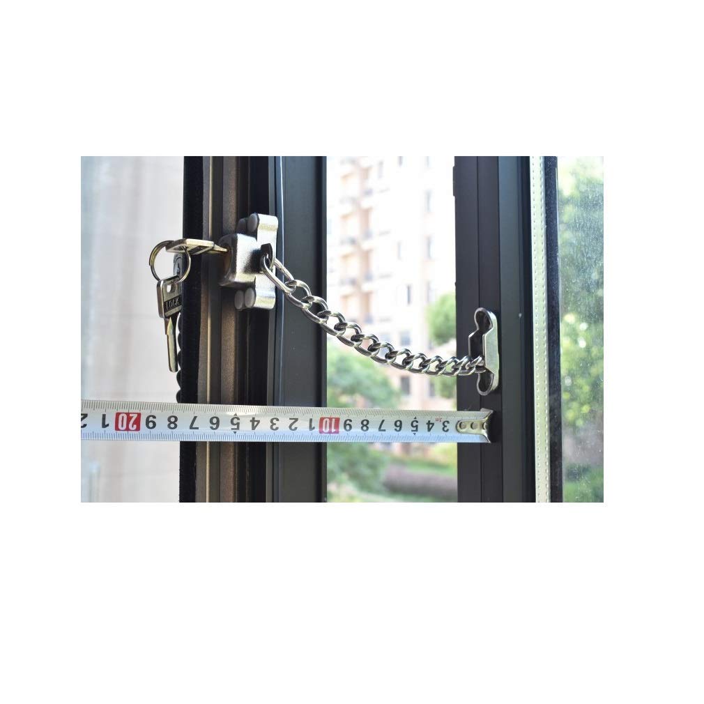 Child Safety Window Lock - Adjustable Security Restrictor for Casement Windows & Doors | Secondary Sash Lock for Ventilation | Anti-Theft & Fall Prevention | Pack of 20 by LOCKA | Perfect for Home, Office & School Safety