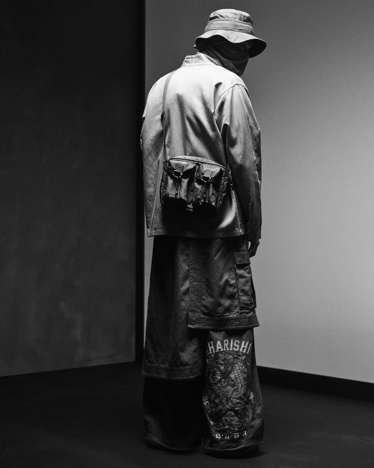 6008 Cobra Asym Cargo Hakama Pants - Olive OG 107F Military Tactical Pants for Outdoor Adventure & Airsoft