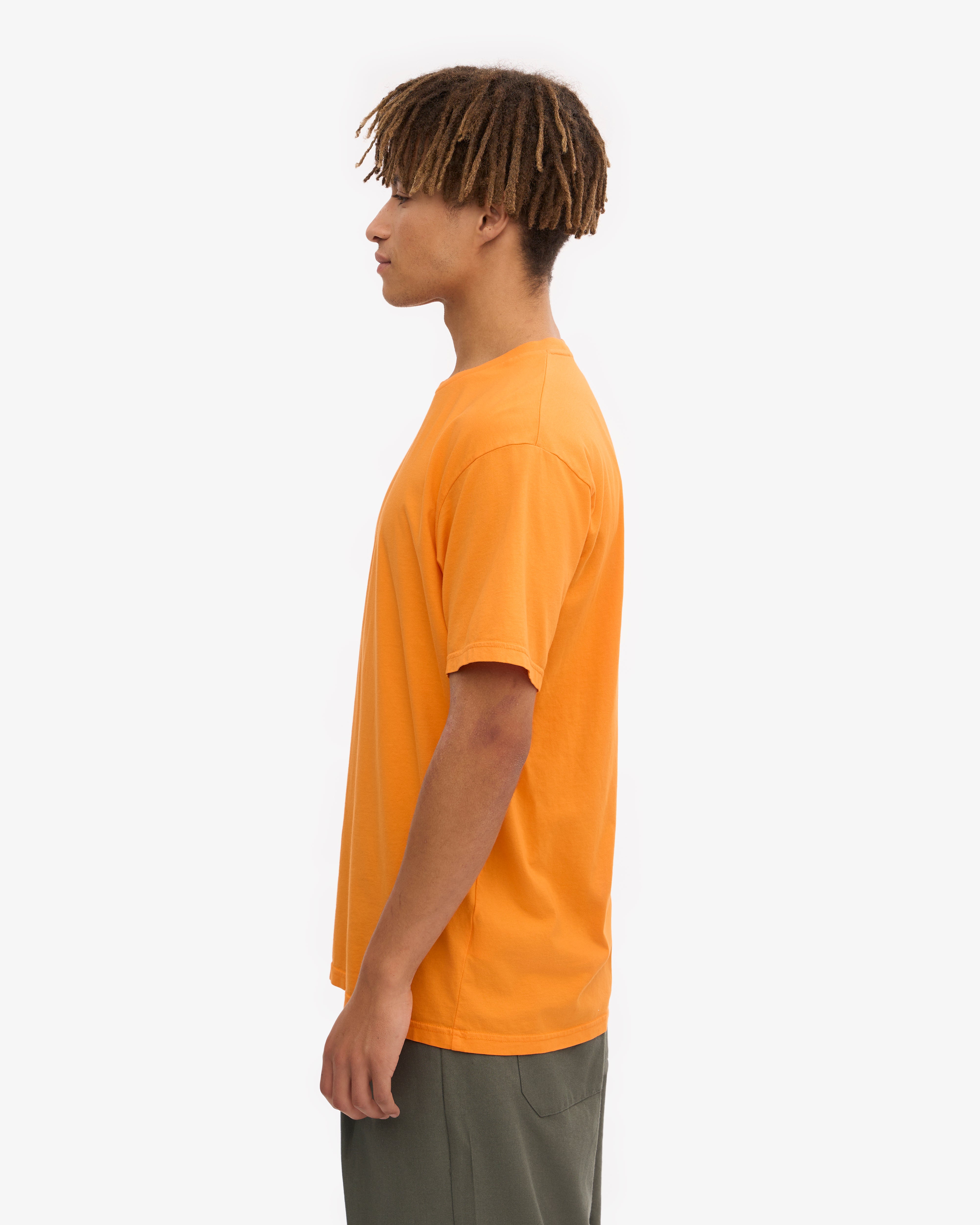Classic Organic Cotton T-Shirt - Sunny Orange | Eco-Friendly & Comfortable for Casual Wear, Outdoor Activities & Everyday Use