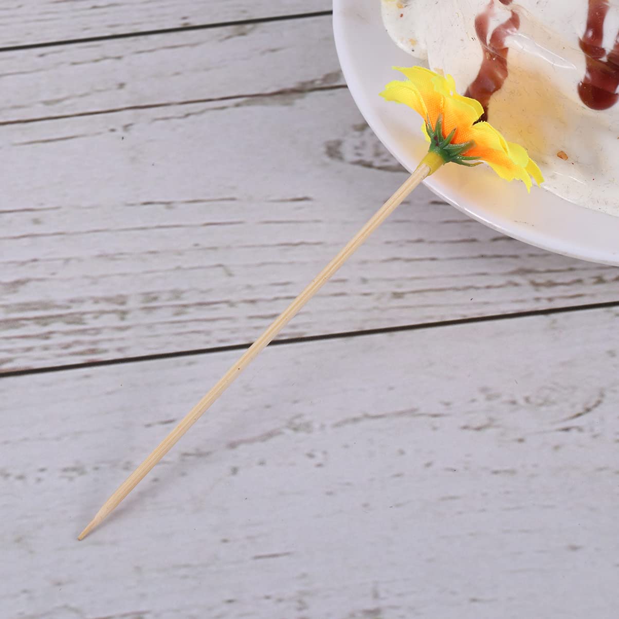 40pcs Bamboo Cocktail Picks - Reusable Food Sticks for Appetizers, Fruit, Cheese & Desserts - Perfect for Parties, Weddings & Home Entertaining