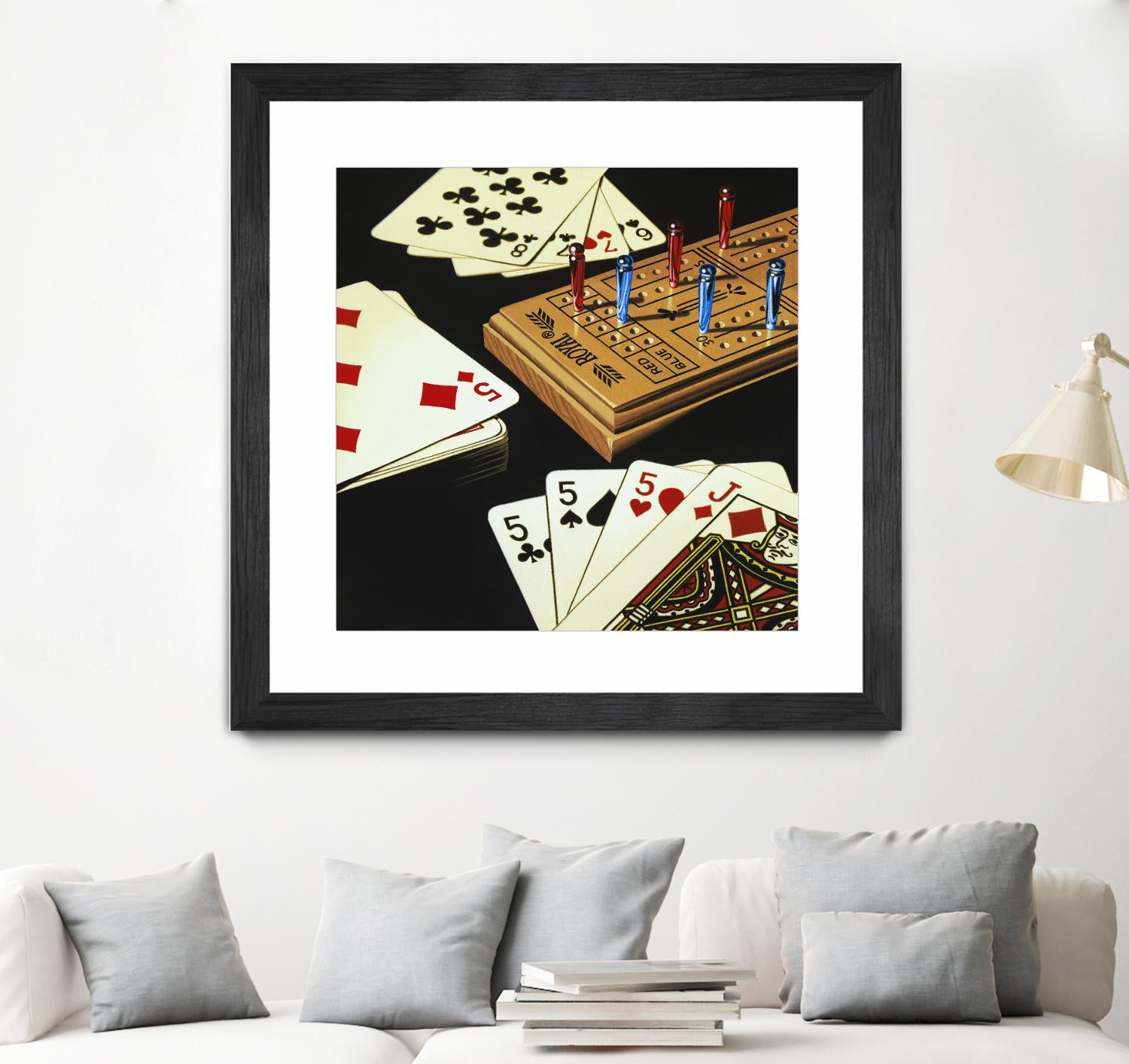 Premium Wooden Cribbage Board Set with 9-Pegs & Metal Pegs - Classic Cribbage Game for Adults & Family Game Night - Perfect for Travel, Camping & Indoor Entertainment