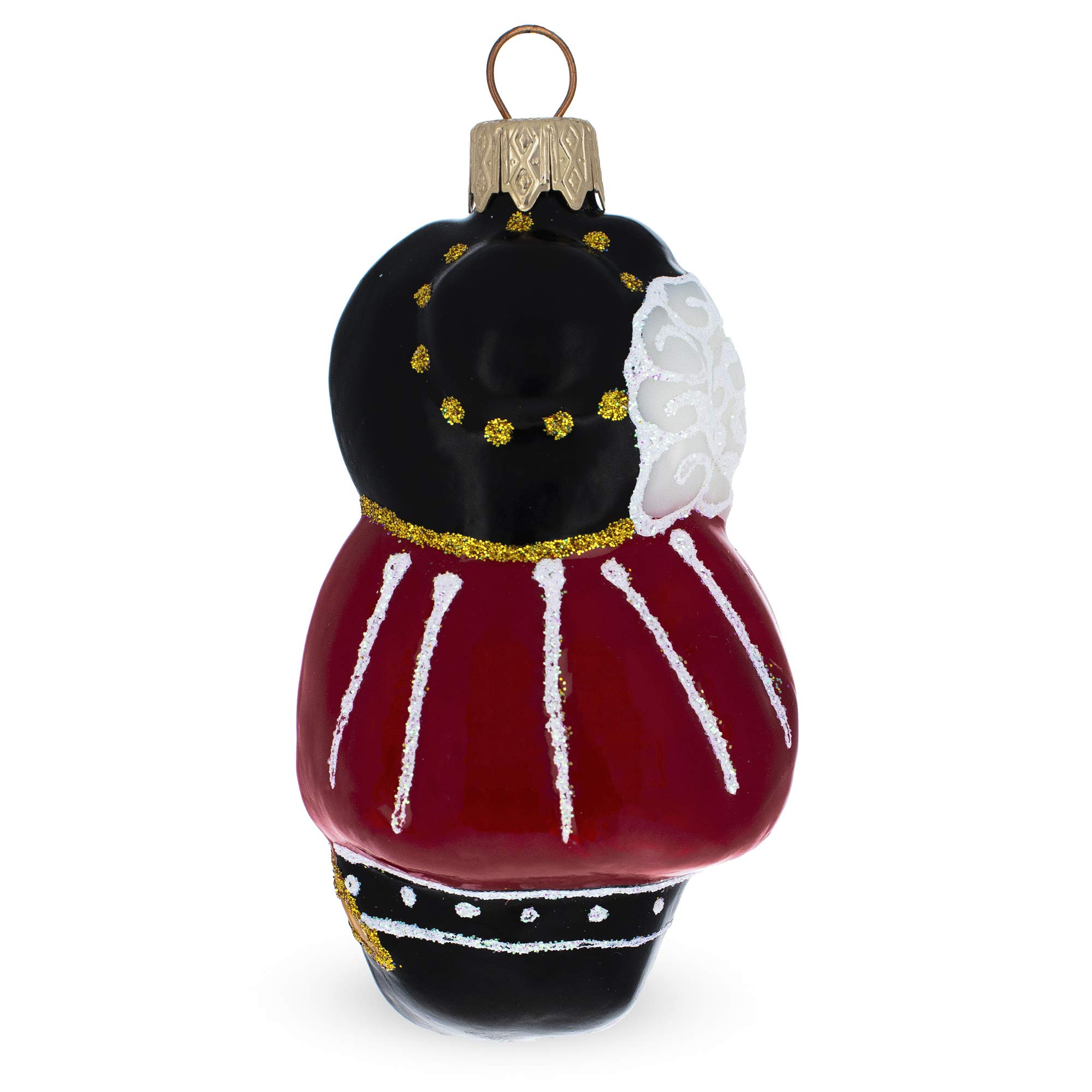 Mini Glass Christmas Ornament - Musketeer Mouse Design for Holiday Tree Decorations | Perfect for Xmas Gifts, Home Decor & Festive Party Decorations