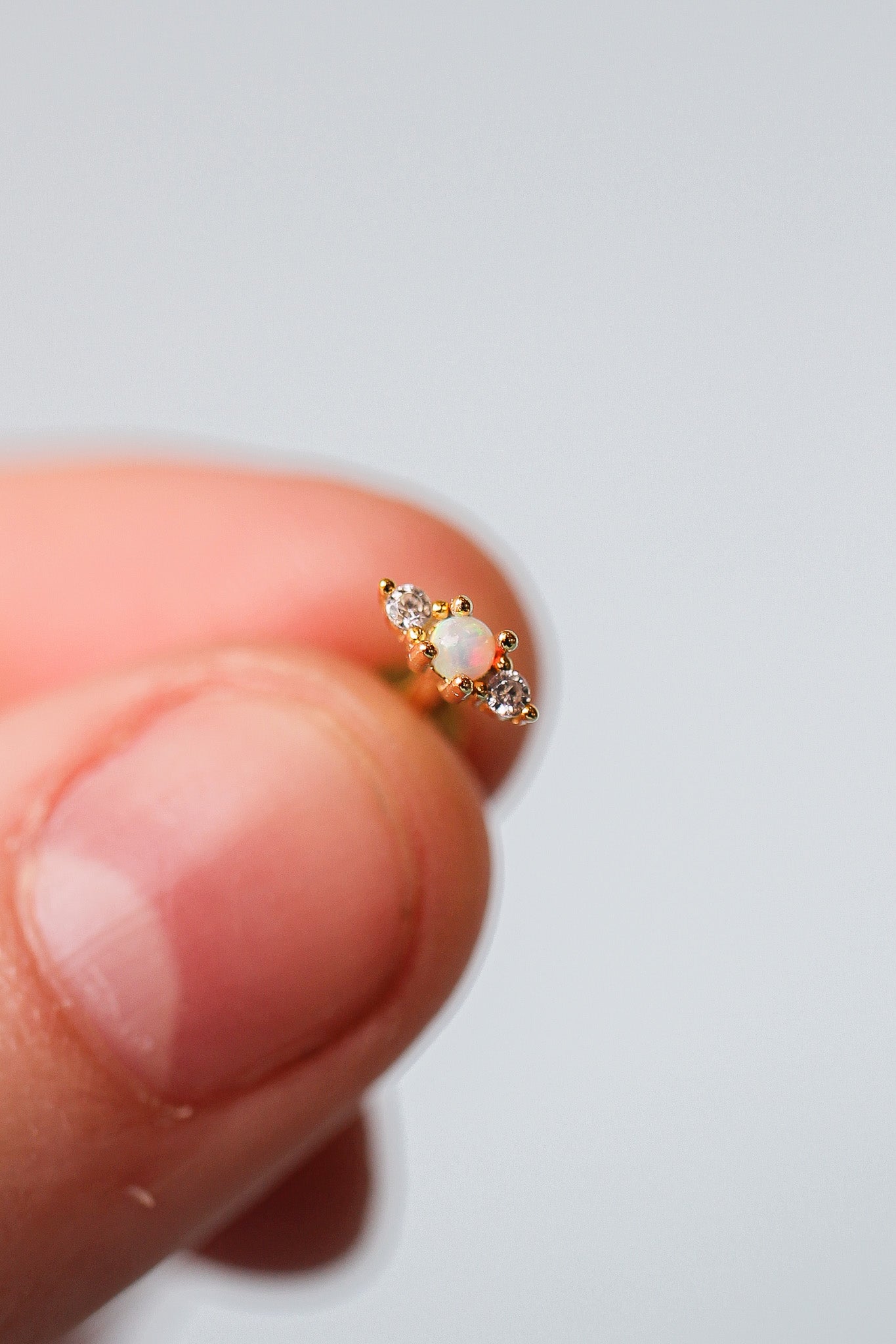 Gold Callie Flat Back Stud Earrings for Women - Perfect for Everyday Wear, Parties & Gifts