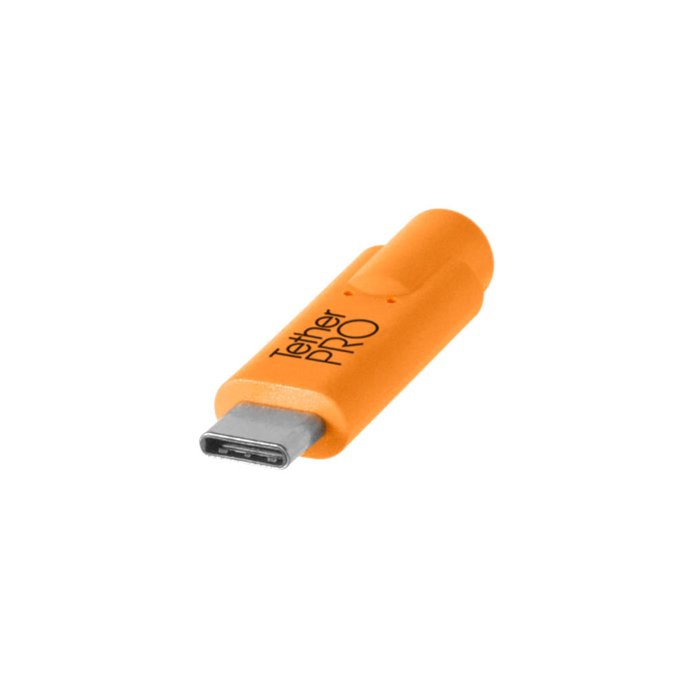 TetherPro 4.6m (15ft) USB A to USB C Fast Charging Cable - High Visibility Orange Tether Cord for DSLR Cameras, Smartphones & Tablets - Perfect for Photography, Vlogging & Outdoor Shooting