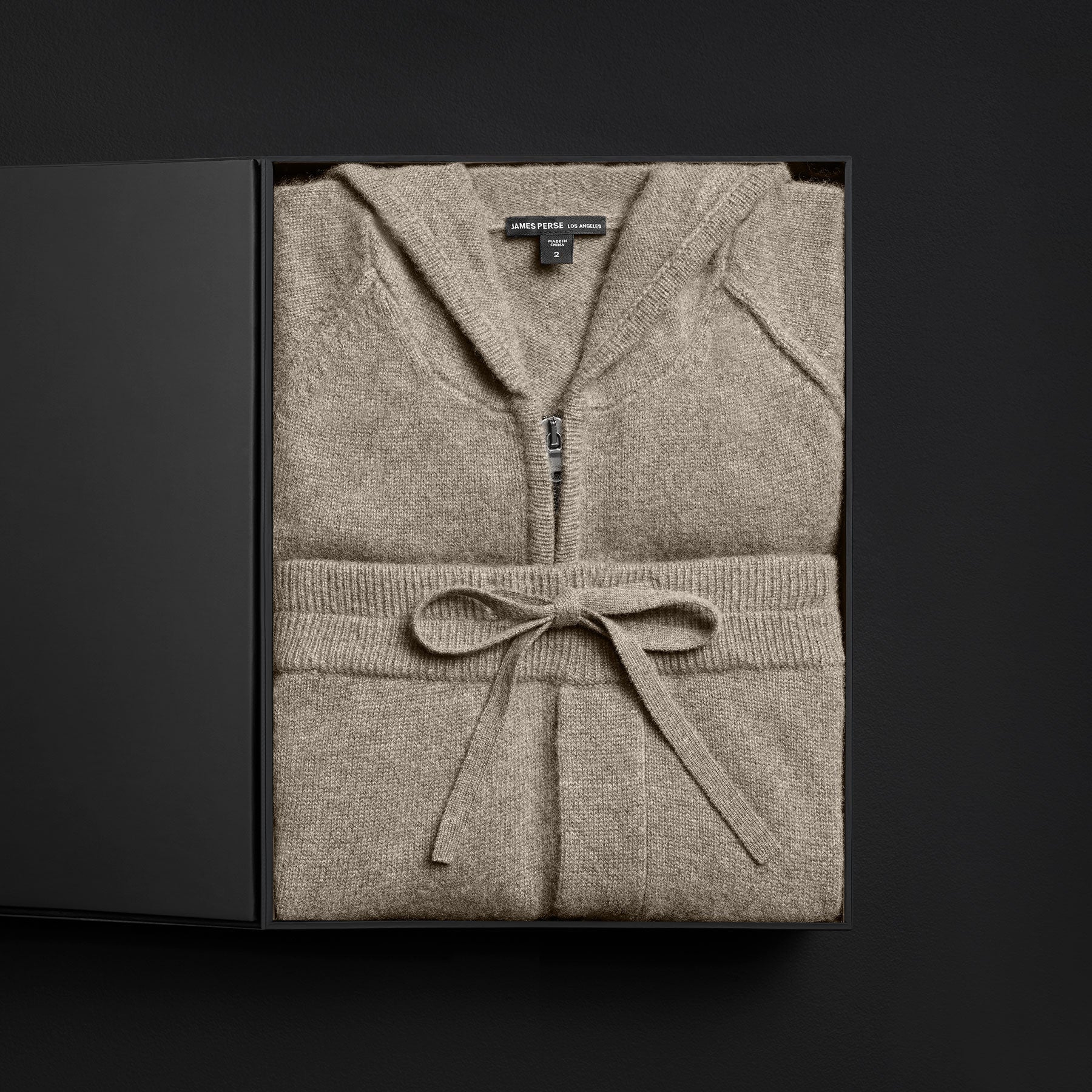 Premium Men's Cashmere Track Suit Gift Set - Soft & Warm Winter Loungewear for Relaxation at Home or Gym - Coyote Color