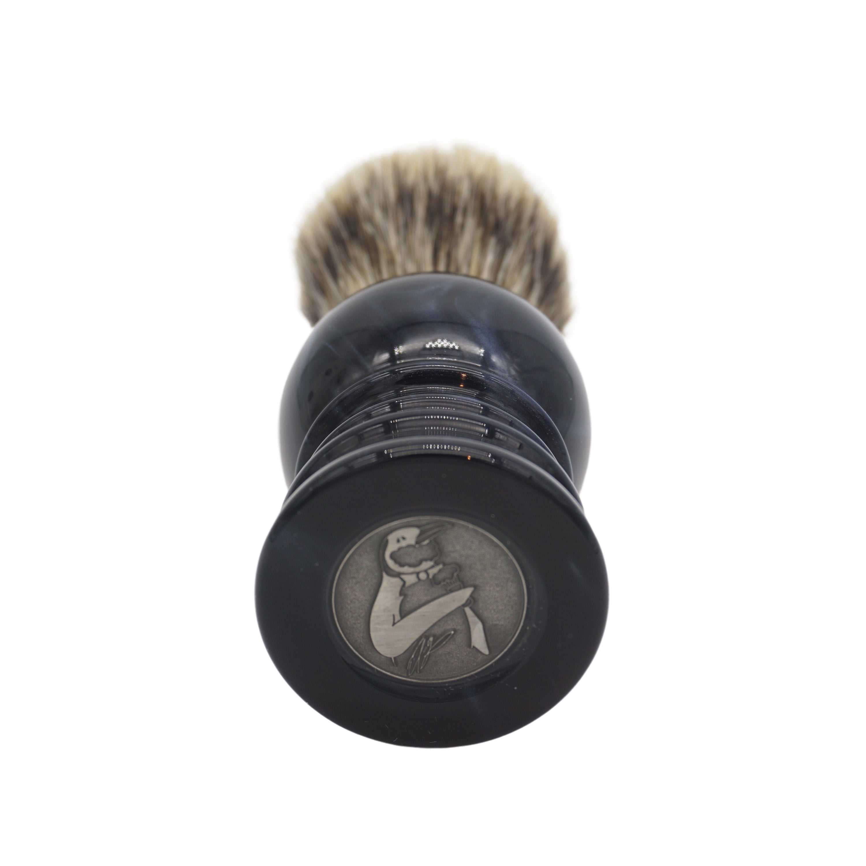 Premium 24mm Semogue Mistura Badger & Boar Hair Shaving Brush with AP Shave Co. Night Sky Handcrafted Handle - Perfect for Wet Shaving, Grooming & Luxury Skincare Routine