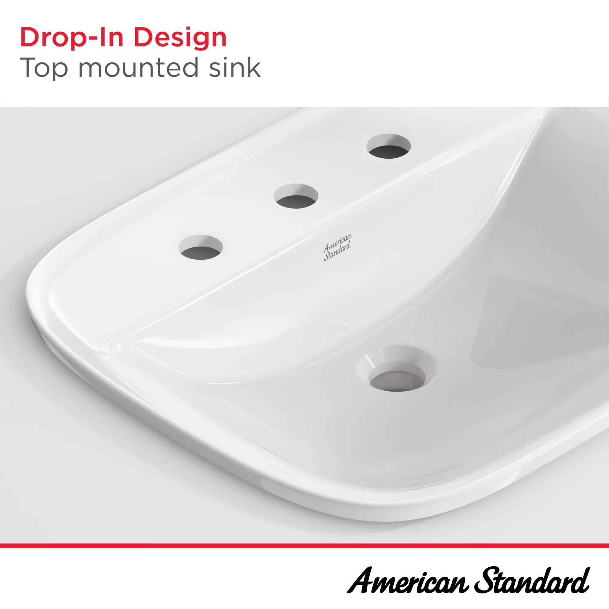 8-Inch Centers Drop-In Sink for Kitchen & Bathroom - Durable Stainless Steel Undermount Sink with Easy Installation - Perfect for Home Renovation & DIY Projects