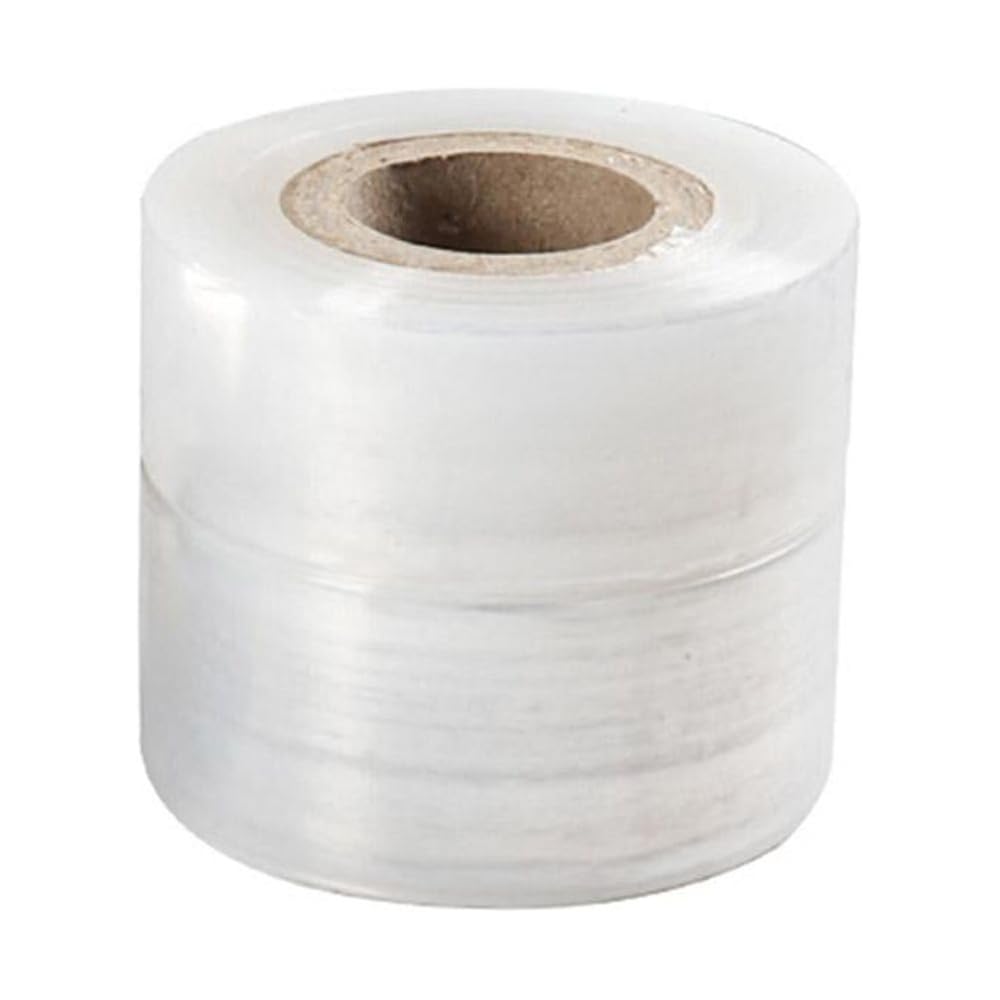 RPLUS STORES Compostable Packing Wrap Roll - 3 inch x 200 Meters (7.62 cm x 656 ft) Transparent Stretchable Tape for Shipping, Grafting, Plant Support & Nursery Use | Eco-Friendly Multipurpose Wrapping Solution for Home, Garden & Office