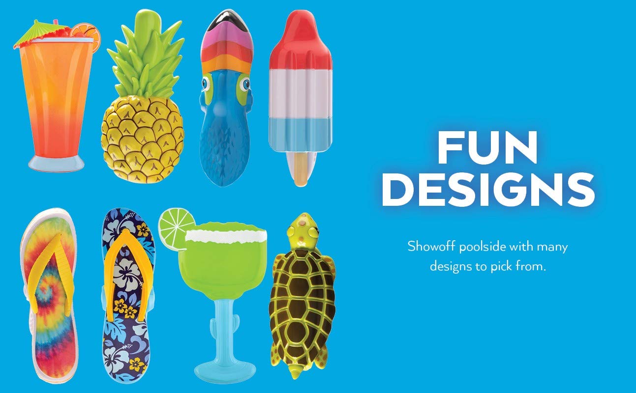 O2COOL Parrot BocaClips - 2-Pack Beach Towel Holders for Pool, Patio & Travel - Secure, Portable Towel Clips with Assorted Styles - Perfect for Beach Days, Poolside Lounging & Outdoor Adventures