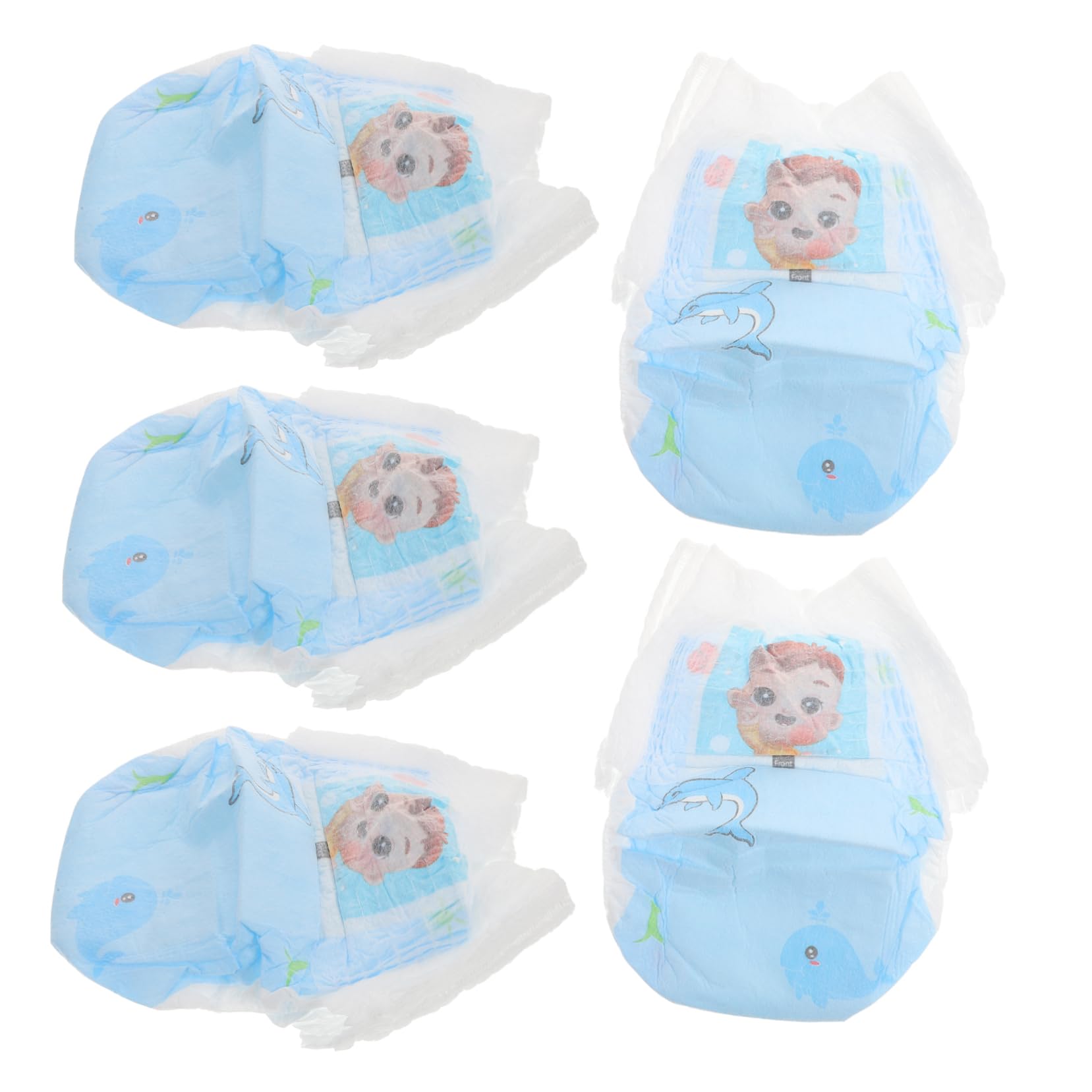 GLSTOY 5-Pack Disposable Newborn Swim Diapers - Waterproof XXL Baby Swim Pants for Pool, Beach & Water Play | Leak-Proof Infant Swimwear