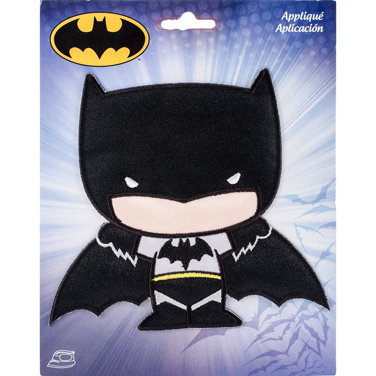 DC Comics Iron-On Applique Patches - Wrights 1931178001 for DIY Costumes, Jackets & Backpacks - Superhero Emblem Decals for Cosplay & Fashion Customization