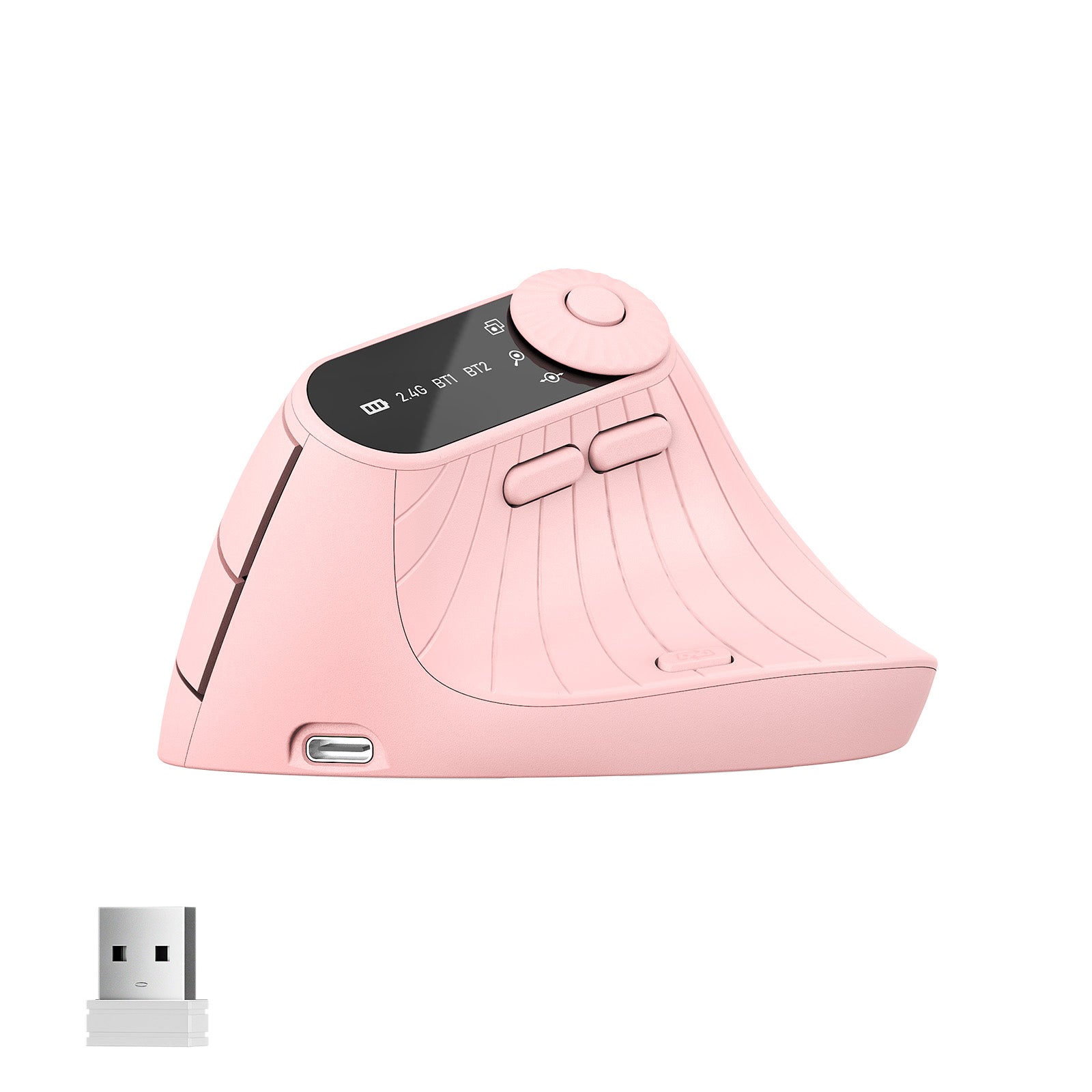 ONIKUMA CW932 Wireless Vertical Ergonomic Mouse - Rechargeable 2.4GHz Optical Gaming Mouse with 2400 DPI for PC, Laptop, Office & Home Use - Comfortable for Long Hours of Work & Gaming