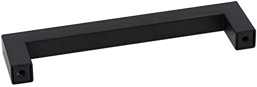 50 Pack 96mm Modern Black Square Cabinet Handles - HDJ12BK Kitchen Drawer Pulls for Cupboard Doors & Dresser Drawers | Durable Hardware for Home Renovation & Furniture Upgrade