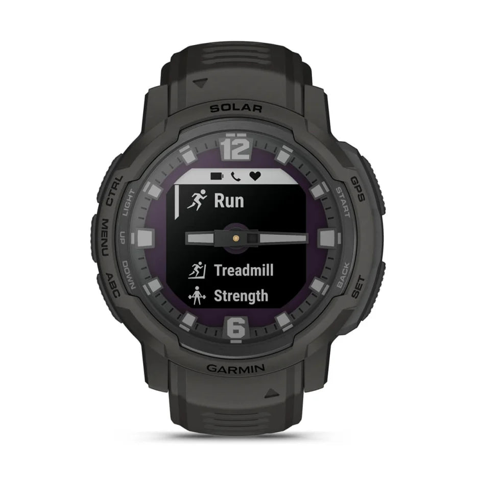 Instinct Crossover Solar Smartwatch - GPS, Heart Rate Monitor & Solar Charging for Outdoor Adventures, Fitness Tracking & Daily Use