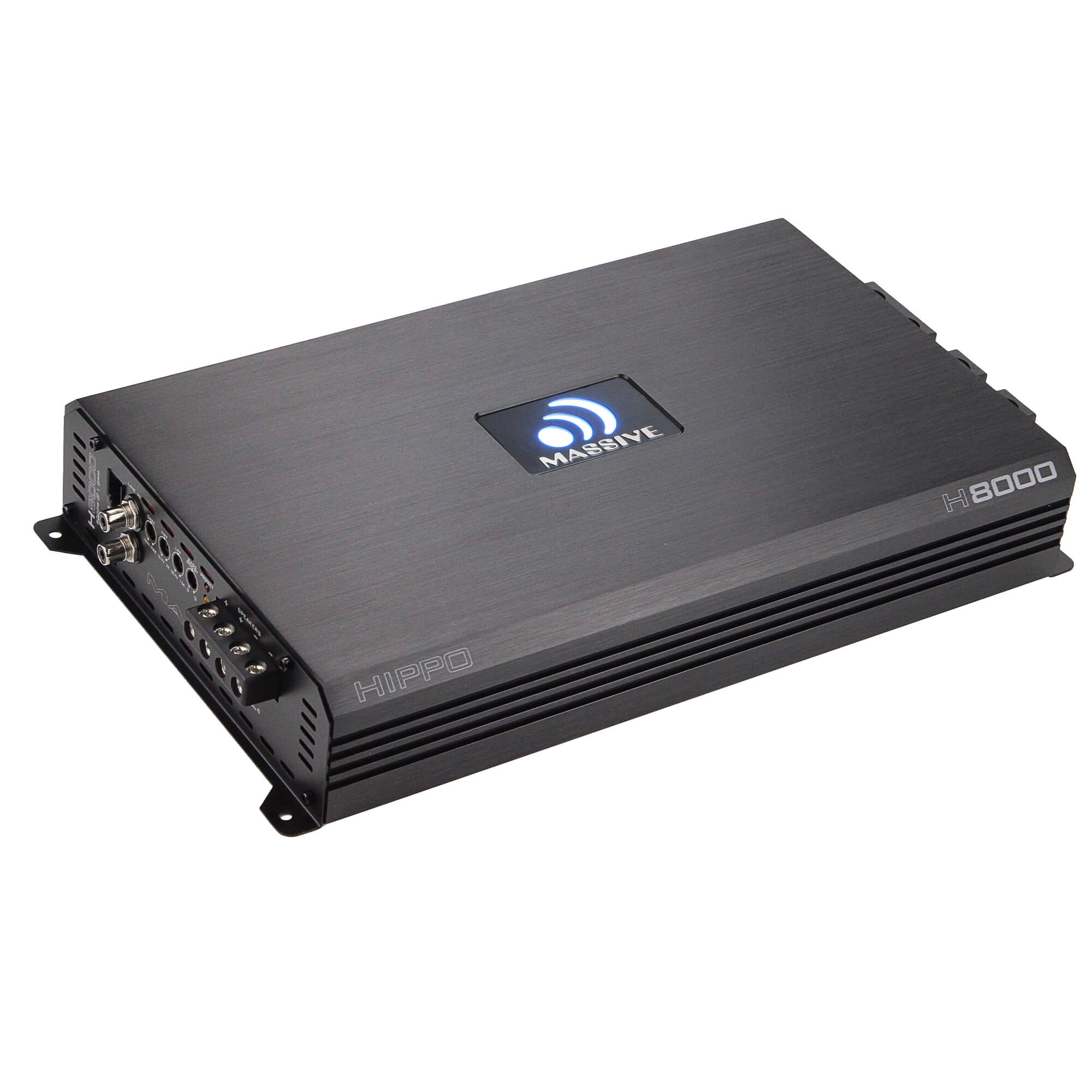 H8000 8000 Watt RMS @ 1 Ohm Mono Block Hippo Series Car Amplifier - Powerful Bass Boost for Car Audio Systems & Subwoofers