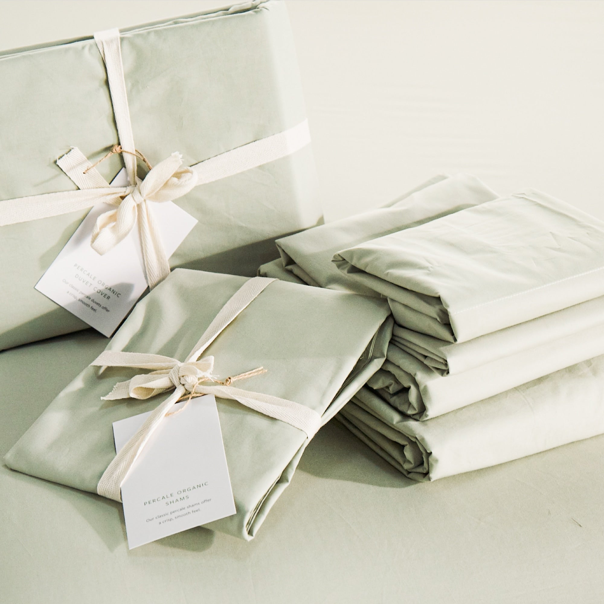 Organic Percale Cotton Sheets 270 Thread Count - Soft & Breathable Bedding Set for All Seasons | Perfect for Master Bedroom, Guest Room & Dorm Use