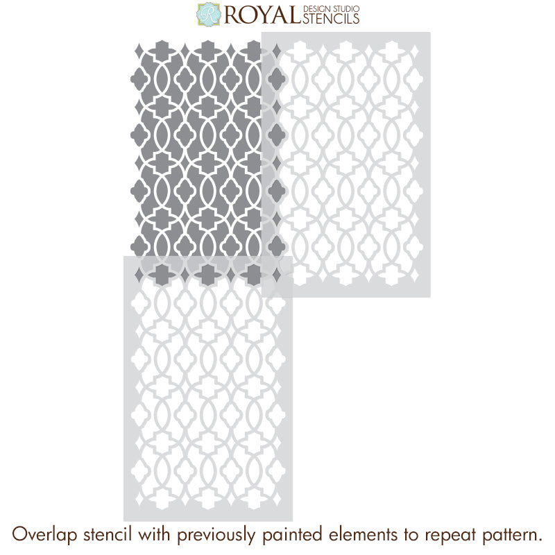 Medina Trellis Wall Stencil - DIY Home Decor Stencil for Painting, Wall Art, and Creative Projects - Perfect for Bedrooms, Living Rooms, and Accent Walls