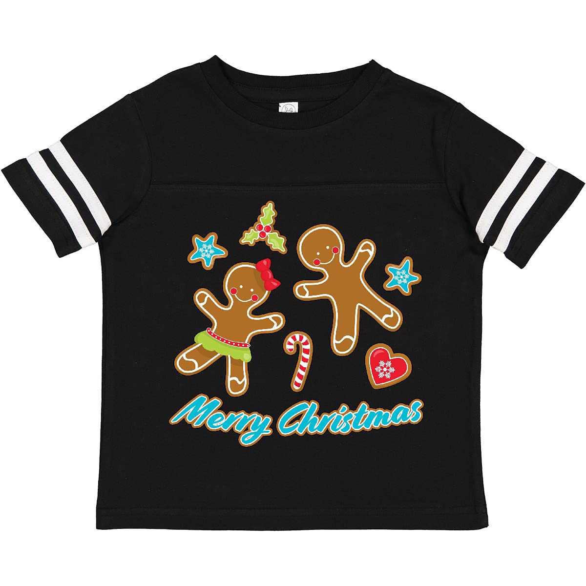 Merry Christmas Gingerbread Cookies Toddler T-Shirt - Cute Holiday Outfit for Kids & Toddlers - Perfect for Christmas Parties, Family Photos & Festive Celebrations