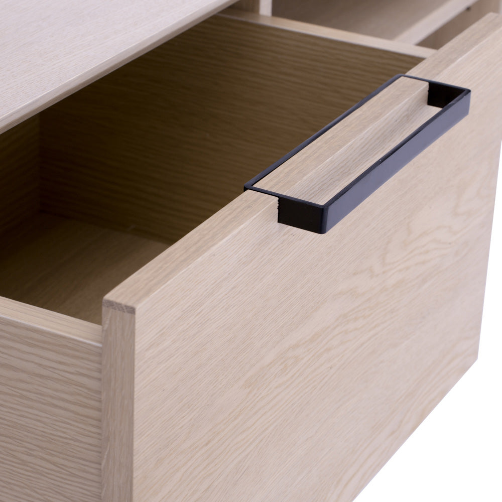 White Oak NEATH Entertainment TV Stand 150cm - Modern Media Console for Living Room, Bedroom & Home Theater