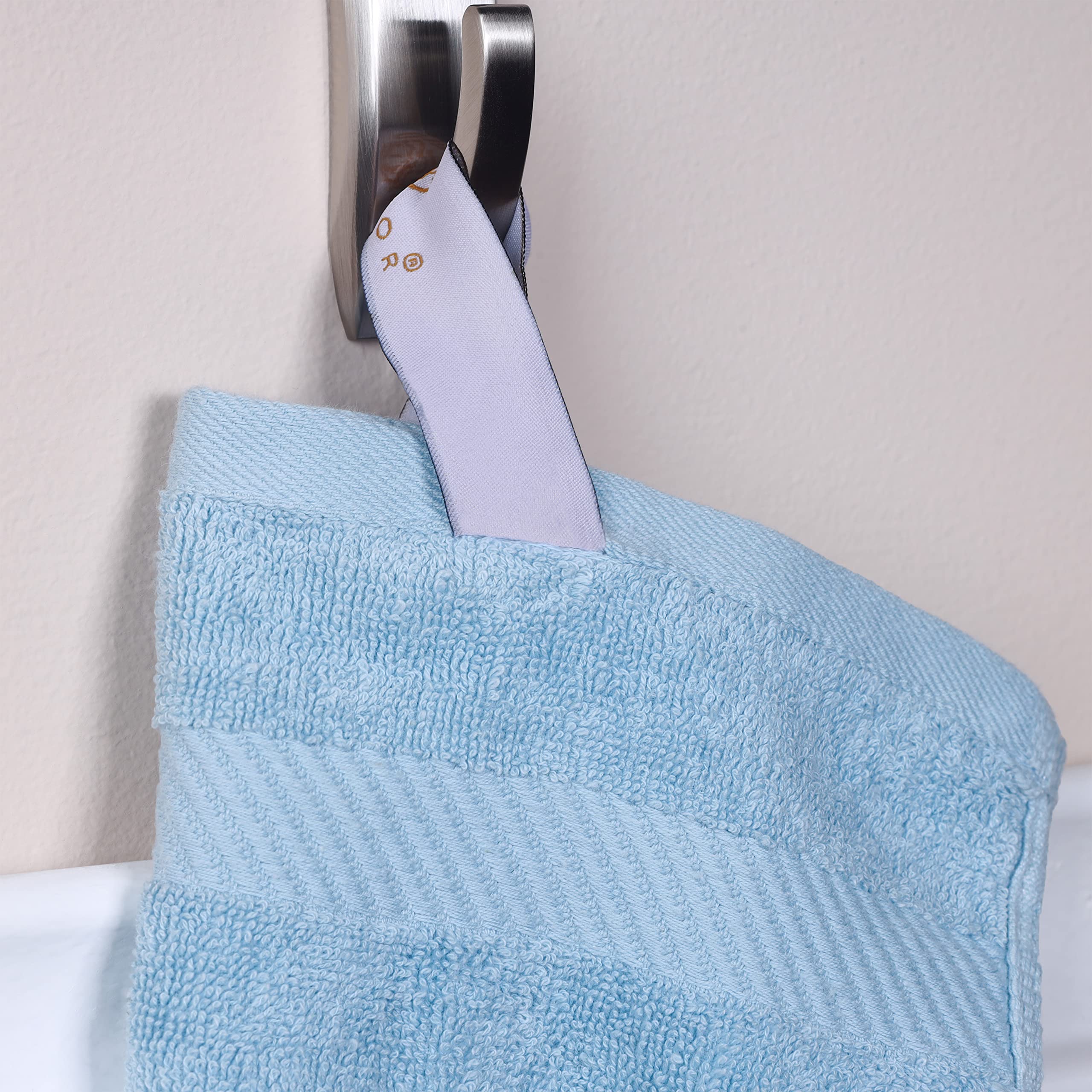 **Blue Nile Mills Premium 4-Piece Bath Towel Set - 500 GSM Egyptian Cotton, Super Absorbent, Eco-Friendly & Soft - Perfect for Spa, Bathroom & Luxury Home Use**