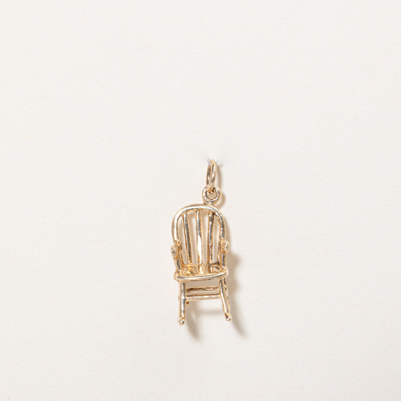 10k Yellow Gold Rocking Chair Charm Pendant Necklace - Elegant Jewelry Gift for Mom, Grandma - Perfect for Mother's Day, Birthday & Special Occasions - Home Decor & Keepsake