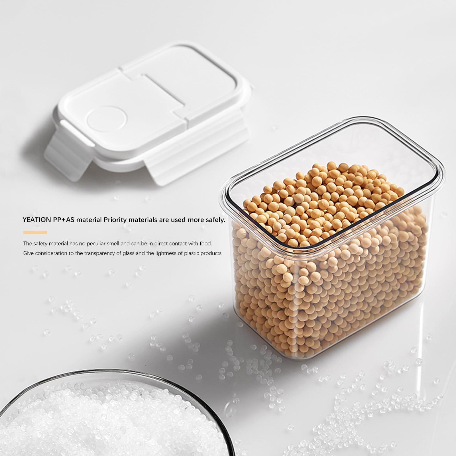 Airtight Food Storage Containers Set - BPA-Free, Leakproof & Stackable Kitchen Organizers for Dry Food, Snacks, Cereal & Meal Prep - Easy to Clean & Space-Saving for Pantry, Fridge & Office Use
