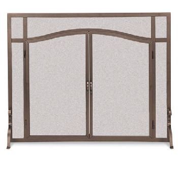 Vintage Iron Flat Screen TV Stand with Arched Doors - Rustic Farmhouse Style for Living Room, Bedroom, or Home Theater Decor