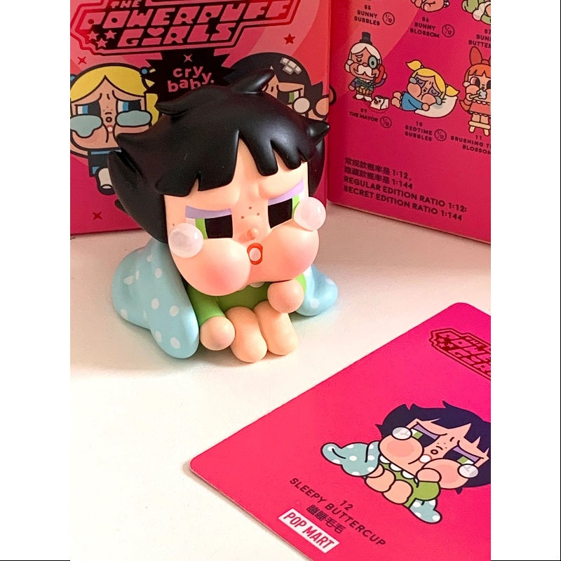 Powerpuff Girls Crybaby Sleepy Buttercup Plush Toy - Soft Stuffed Doll for Kids & Collectors | Perfect for Bedtime, Gifts, and Anime Fans