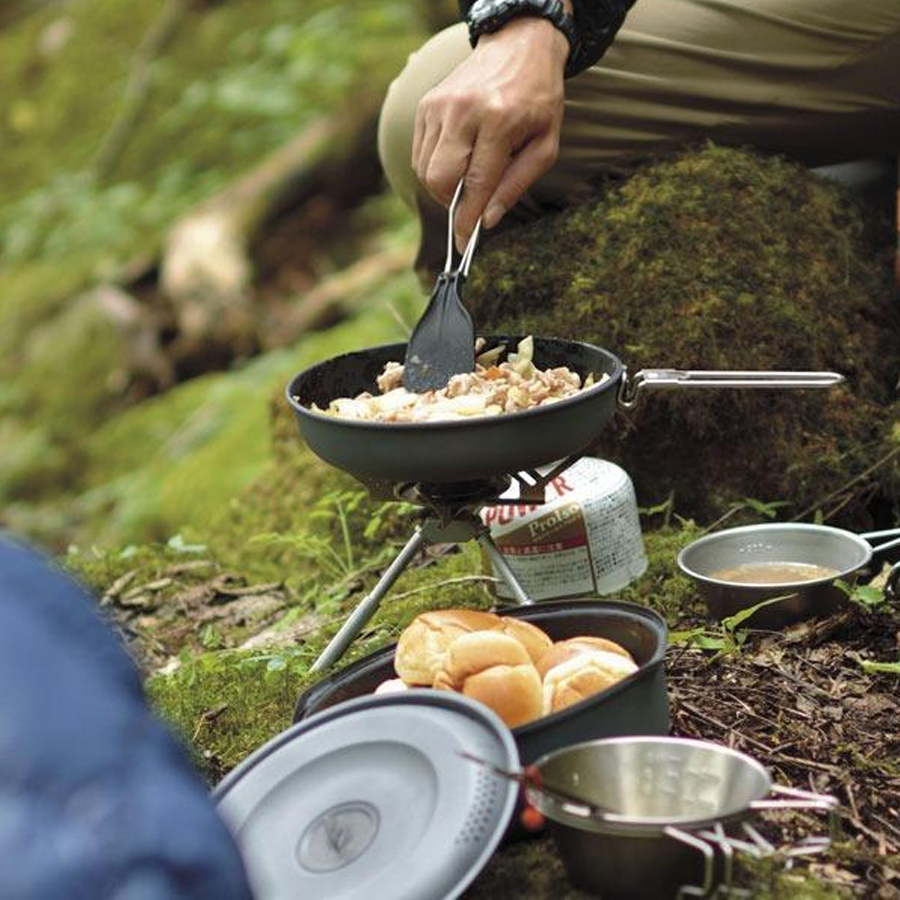 Portable Bipod Stove for Camping, Hiking & Backpacking - Lightweight Outdoor Cooking Stove for Picnics, BBQ & Emergency Preparedness