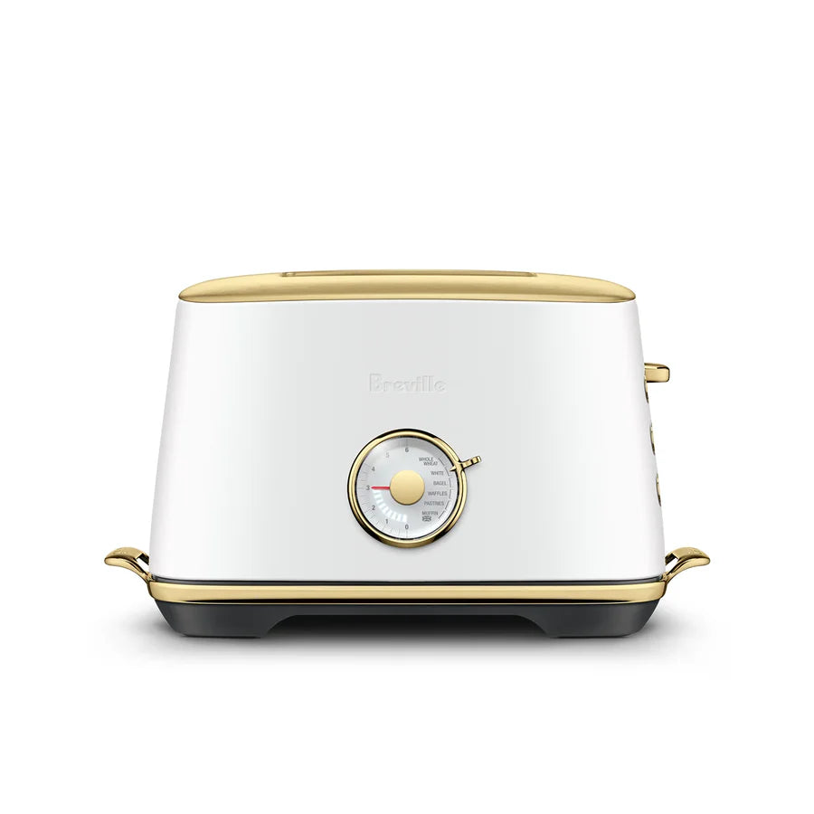 Breville The Toast Select Luxe Brass Collection 4-Slice Toaster - Stainless Steel with Brushed Brass Accents - Perfect for Breakfast, Brunch & Entertaining